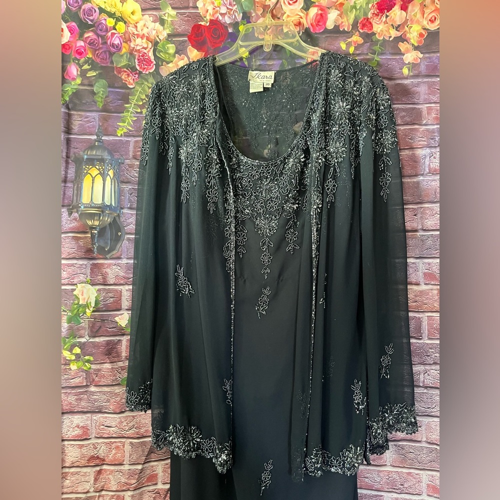 Ikara Formal Beaded Dress with Jacket